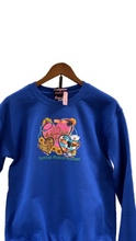 Load image into Gallery viewer, Small CMA Care & Heart Royal Blue Crewneck 💙🩺