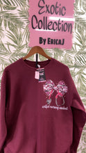 Load image into Gallery viewer, Medium Certified & Cute CNA Bow Crewneck 🎀🩺