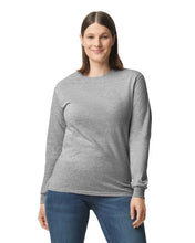 Load image into Gallery viewer, Gildan 5400 in Sport Grey, blank garment shown; custom design added to order
